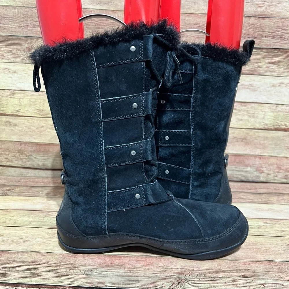 The North Face Black Suede Primaloft Winter Boots